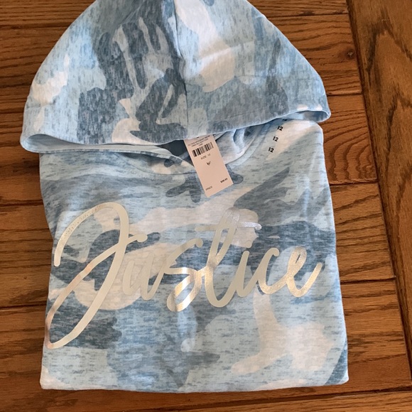 Justice camo crop top sweatshirt NWT - Picture 6 of 6